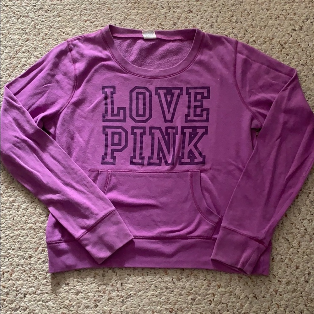 PINK Victoria’s Secret- Purple Pullover Large